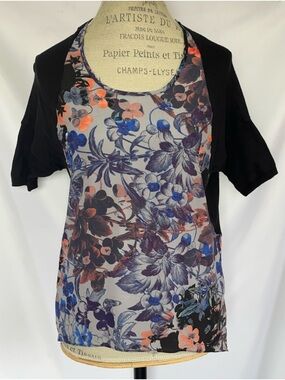 Anthropologie Floral Blouse By Little Yellow Bird